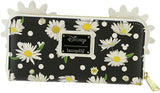 LOUNGEFLY DISNEY MINIE MOUSE DAISIES ZIP AROUND WALLET
