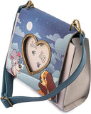 LF DISNEY LADY AND THE TRAMP WET CEMENT CROSS BODY BAG