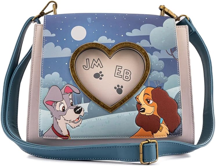 LF DISNEY LADY AND THE TRAMP WET CEMENT CROSS BODY BAG