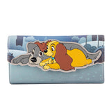 LF DISNEY LADY AND THE TRAMP WET CEMENT FLAP WALLET