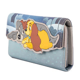 LF DISNEY LADY AND THE TRAMP WET CEMENT FLAP WALLET