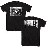 MACHO MAN-MACHO MAN MADNESS BARS-BLACK ADULT TSHIRT