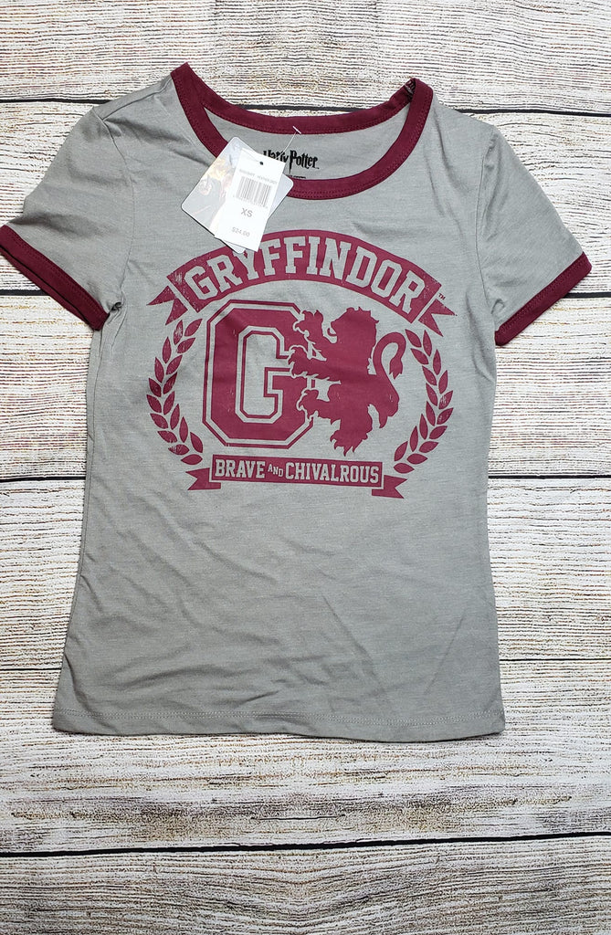 Harry Potter Gryffindor Crest Juniors Ringer Tee Size XS