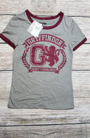 Harry Potter Gryffindor Crest Juniors Ringer Tee Size XS