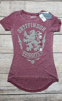 Harry Potter Gryffindor Quidditch Juniors Hi Low Tee Size XS