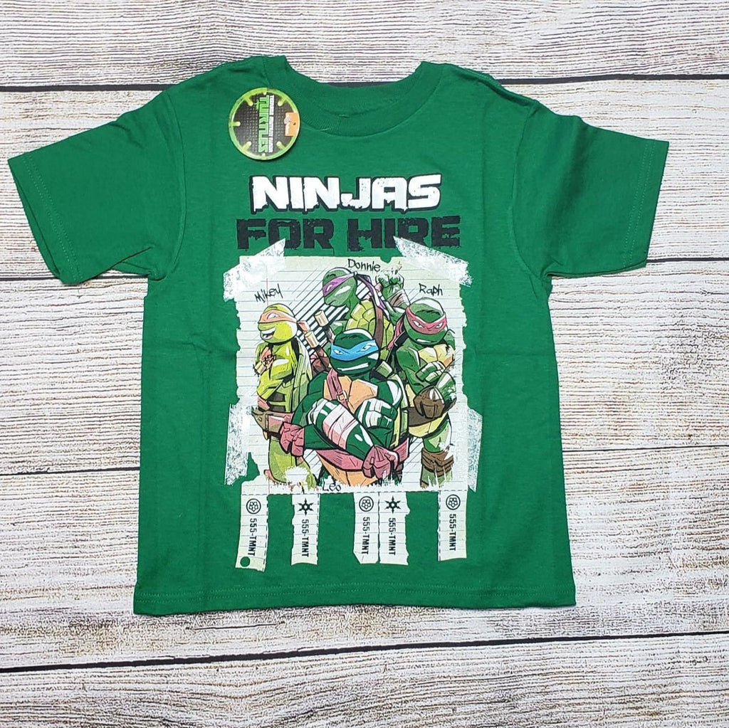 TEENAGE MUTANT NINJA TURTLES NINJA FOR HIRE BOYS YOUTH T SHIRT