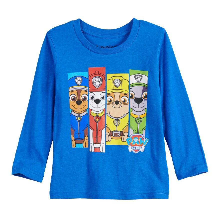 NICKELODEON NICK JR PAW PATROL FACES LONG SLEEVE T SHIRT