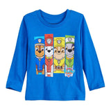 NICKELODEON NICK JR PAW PATROL FACES LONG SLEEVE T SHIRT