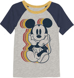 Disney Mickey Mouse Retro Look Raglan Tee Boys Sizes 4-8