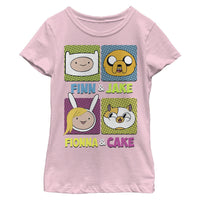 CARTOON NETWORK JAKE AND FINN FIONNA CAKE GIRLS T SHIRT