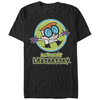 CARTOON NETWORK DEXTER'S LABORATORY LOGO ADULT T SHIRT SM TO 5XL