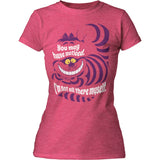 DISNEY ALICE IN WONDERLAND CHESHIRE CAT JUNIORS T SHIRT SM TO 2XL
