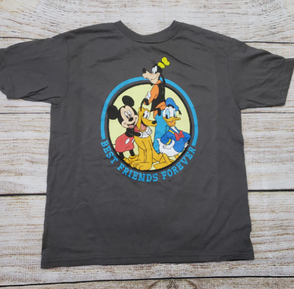 DISNEY MICKEY DONALD PLUTO GOOFY BEST FRIENDS BOYS T SHIRT