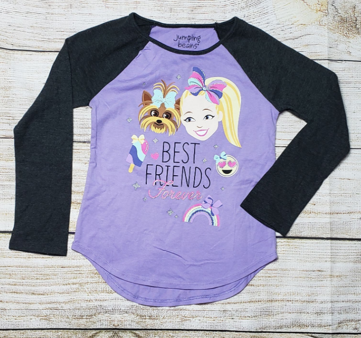 NICKELODEON JOJO AND BOWBOW BEST FRIENDS GIRLS T SHIRT