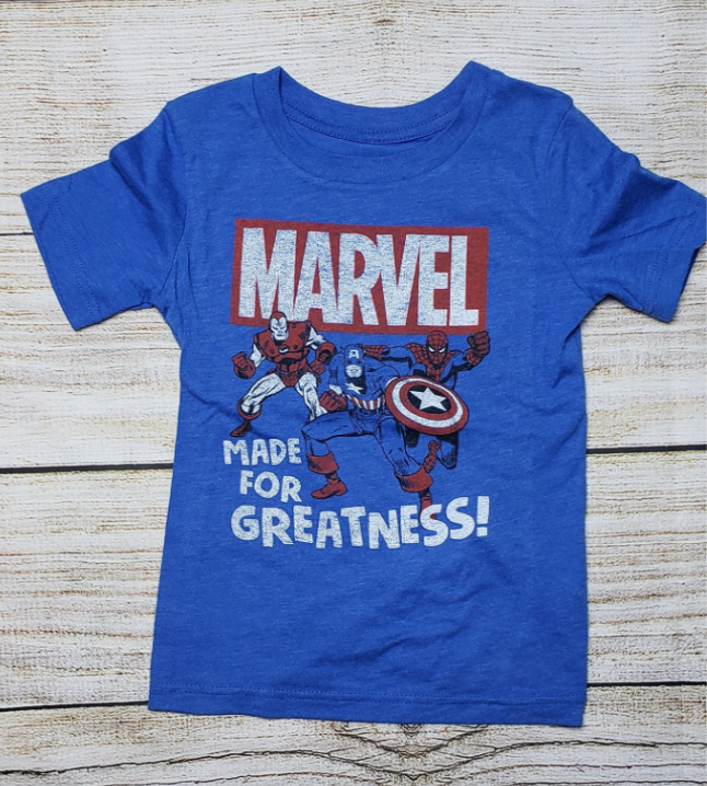 MARVEL AVENGERS MADE FOR GREATNESS KIDS T SHIRT