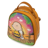 LOUNGEFLY PEANUTS CHARLIE BROWN SNOOPY SUNSET MINI BACKPACK