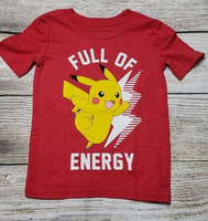 POKEMON PIKACHU FULL OF ENERGY BOYS YOUTH T-SHIRT
