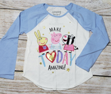 NICKELODEON PEPPA PIG MAKE TODAY AMAZING GIRLS T SHIRT