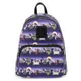 LOUNGEFLY DISNEY THE NIGHTMARE BEFORE CHRISTMAS HALLOWEEN LINE MINI BACKPACK