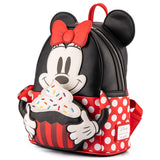 LOUNGEFLY DISNEY MINNIE MOUSE SPRINKLE CUPCAKE COSPLAY BACKPACK