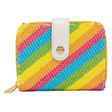 LOUNGEFLY DISNEY SEQUIN RAINBOW ZIP AROUND WALLET