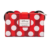 LOUNGEFLY DISNEY MINNIE MOUSE SPRINKLE CUPCAKE COSPLAY FLAP WALLET
