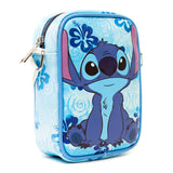 DISNEY LILO AND STITCH FLORAL BLUES CROSSBODY BAG AND COIN PURSE