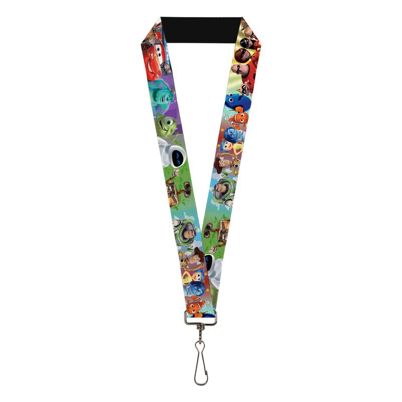 DISNEY PIXAR 7 MOVIE COLLAGE LANYARD