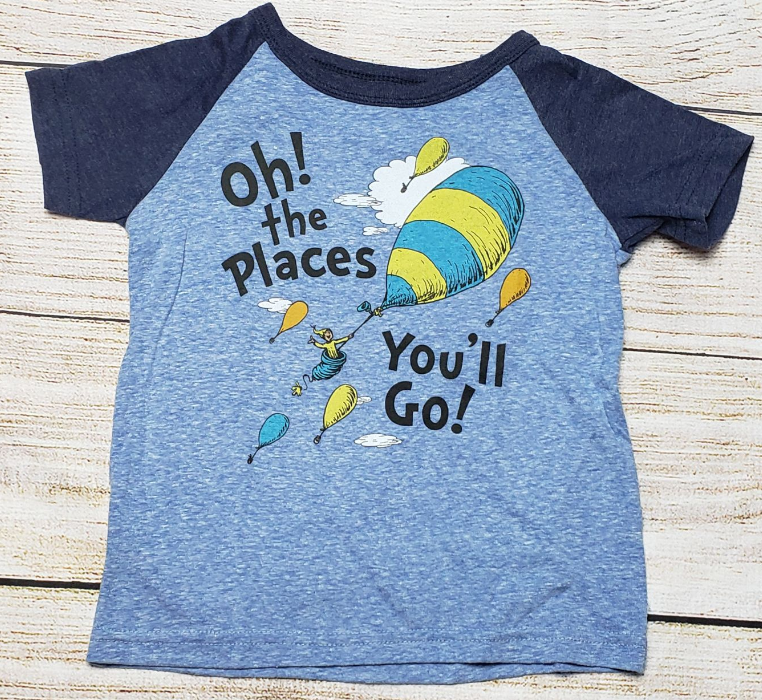 DR. SEUSS OH THE PLACES YOU'LL GO TODDLER T SHIRT