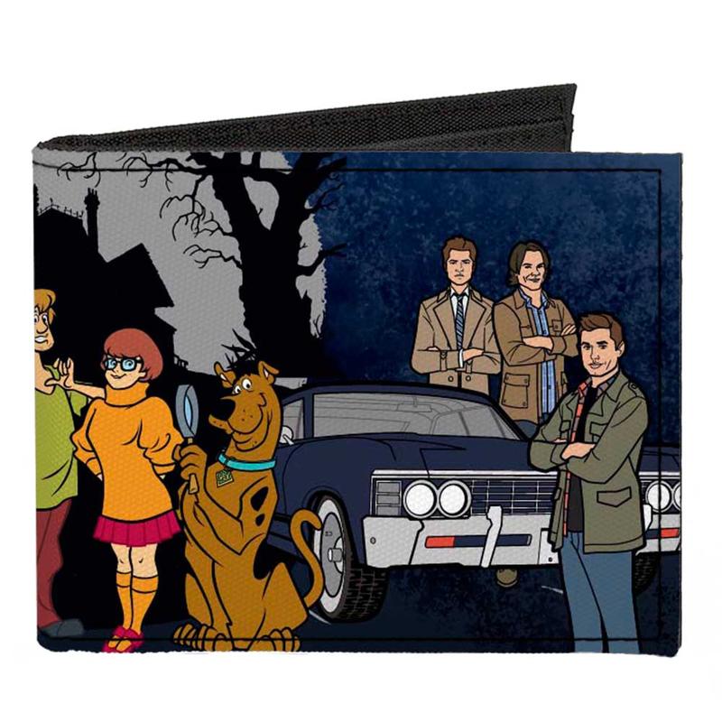 SCOOBYNATURAL SCOOBY DOO SUPERNATURAL CANVAS MEN'S WALLET