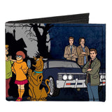 SCOOBYNATURAL SCOOBY DOO SUPERNATURAL CANVAS MEN'S WALLET