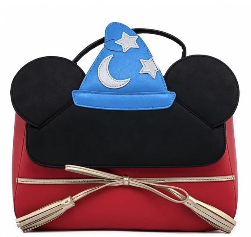 LOUNGEFLY DISNEY MICKEY SORCERER COSPLAY CROSSBODY BAG