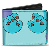 DISNEY PIXAR MONSTERS INC. SULLEY HANDS + BOO MONSTER HANGING ON MEN'S WALLET