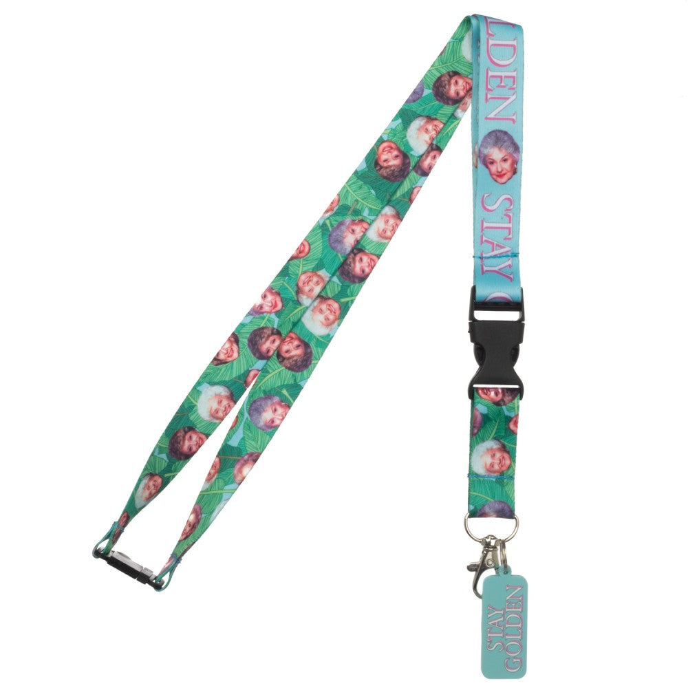 GOLDEN GIRLS TROPICAL PALM AOP LANYARD