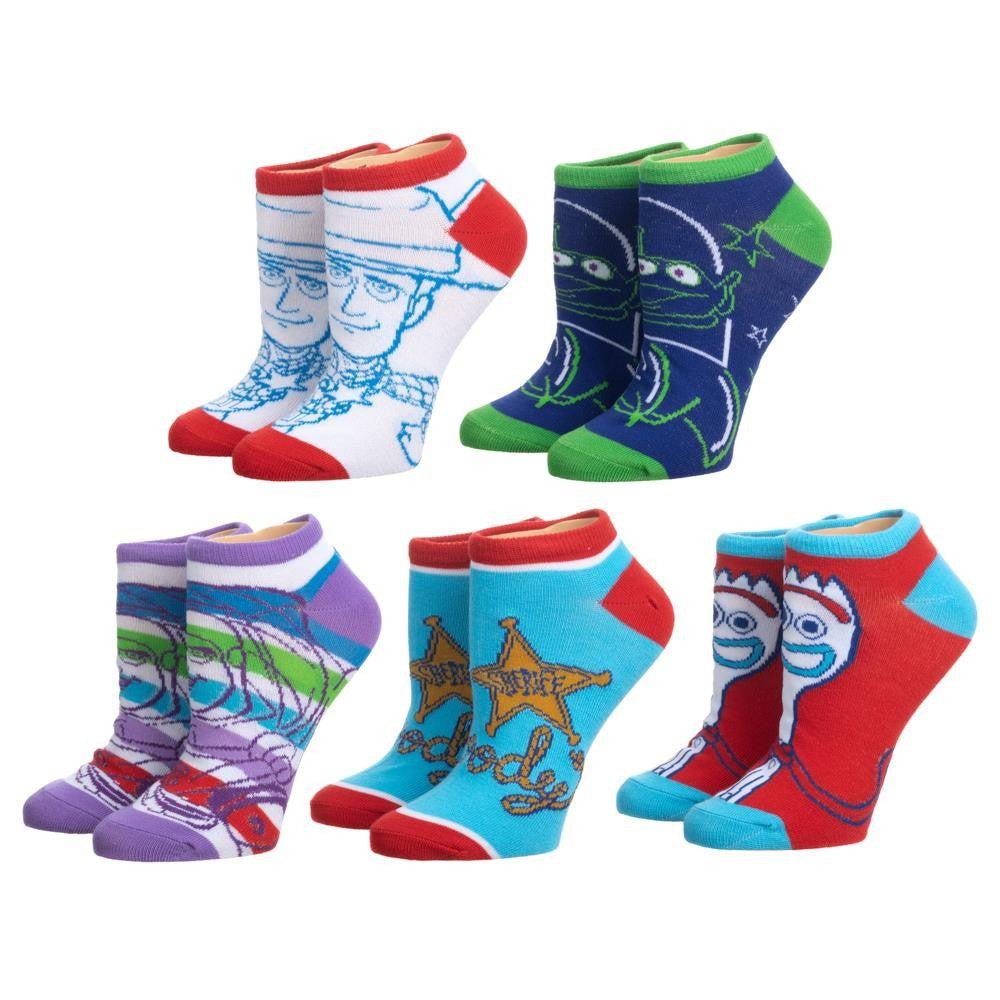 DISNEY PIXAR TOY STORY ANKLE SOCK 5 PACK