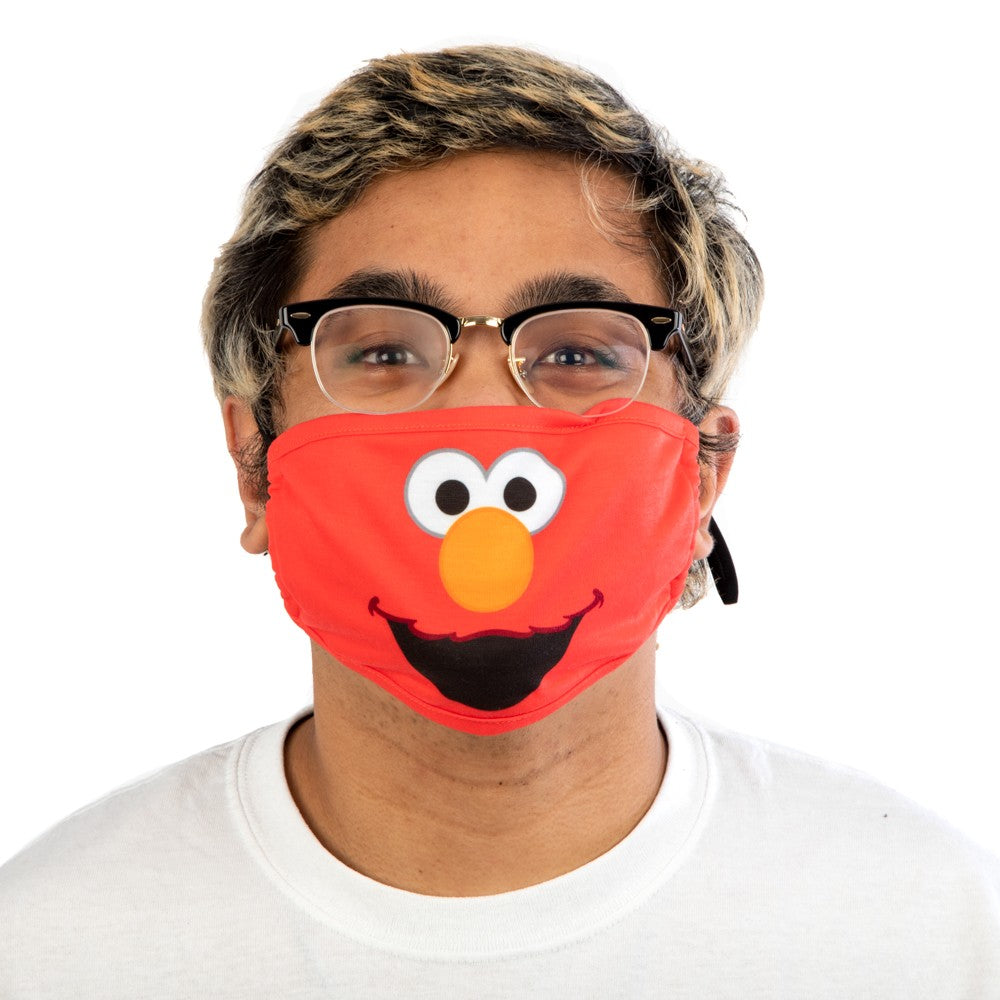 SESAME STREET ELMO FACE ADJUSTABLE FACE COVER