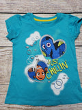 DISNEY PIXAR FINDING DORY NEMO JUST CHILLIN GIRLS T SHIRT