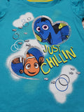 DISNEY PIXAR FINDING DORY NEMO JUST CHILLIN GIRLS T SHIRT