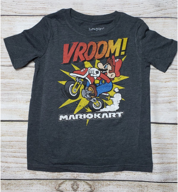 NINTENDO MARIO KART VROOM BOYS T SHIRT