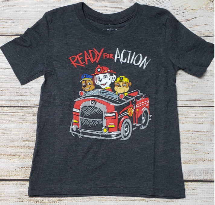 NICKELODEON NICK JR PAW PATROL READY FOR ACTION  T SHIRT