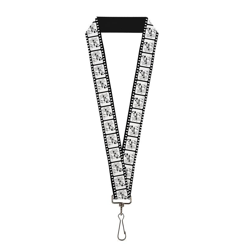 DISNEY MICKEY MOUSE STEAMBOAT WILLIE FILMSTRIP LANYARD