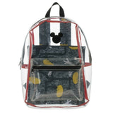 DISNEY MICKEY MOUSE CLEAR BACKPACK WITH POUCH