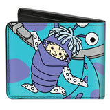 DISNEY PIXAR MONSTERS INC. SULLEY HANDS + BOO MONSTER HANGING ON MEN'S WALLET