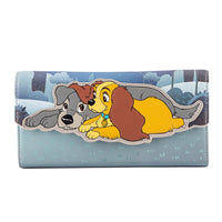 LF DISNEY LADY AND THE TRAMP WET CEMENT FLAP WALLET