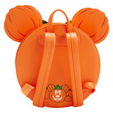 Loungefly Disney Glow FACE Minnie Pumpkin MINI Backpack
