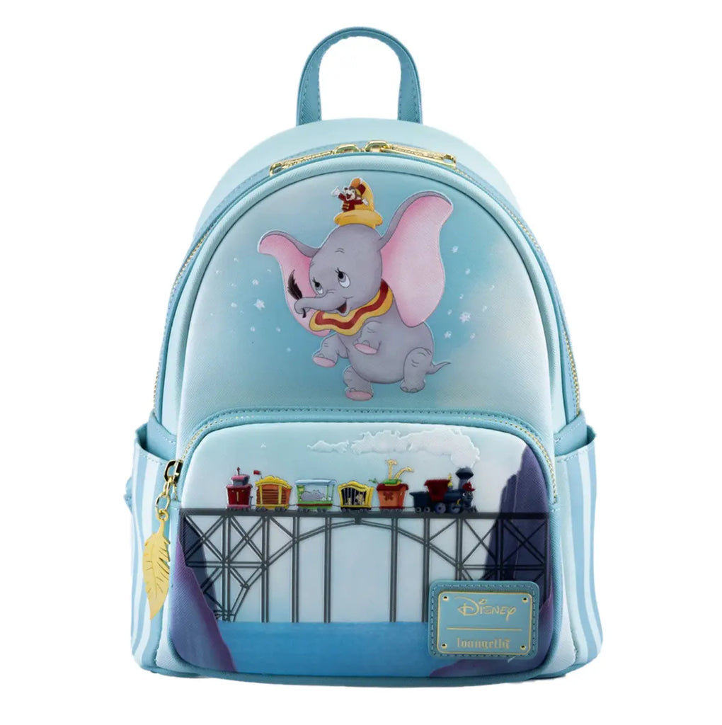 LOUNGEFLY Disney Dumbo 80th Anniversary Don't Just Fly Mini Backpack