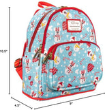 Loungefly Disney Christmas Mickey and Minnie Snowman AOP Womens Double Strap Shoulder Bag Purse with Ears Headband