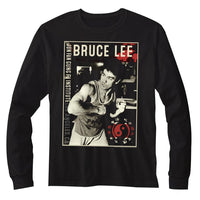 BRUCE LEE BRUCE ADULT LOMG SLEEVE T SHIRT SM TO 2XL