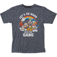 DISNEY HANGING WITH THE GANG T ADULT T SHIRT SM TO 2XL