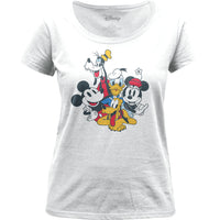 DISNEY RETRO FRIENDS JUNIORS T SHIRT SM TO 2XL